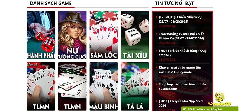 Cổng game 52labai cung cấp đa dạng nhiều trò chơi hấp dẫn