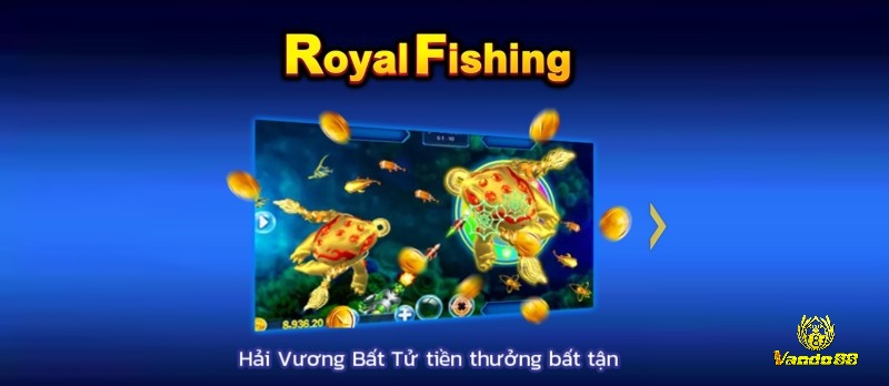 Tiền Long Đánh Cá (Royal Fishing) với đồ họa sống động