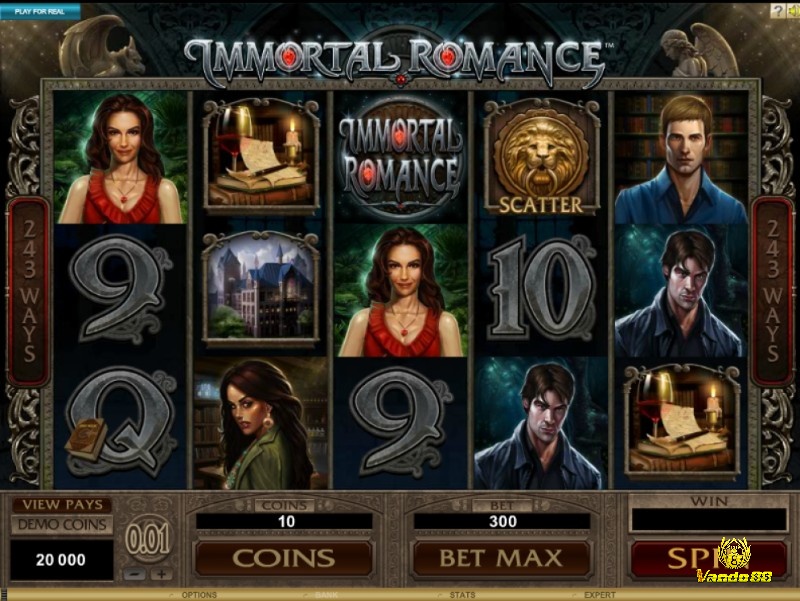 Game Immortal Romance nổi bật với chủ đề gothic lãng mạn lấy cảm hứng từ thế giới ma cà rồng