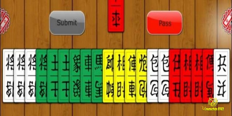 Các quân bài có trong game bài tứ sắc